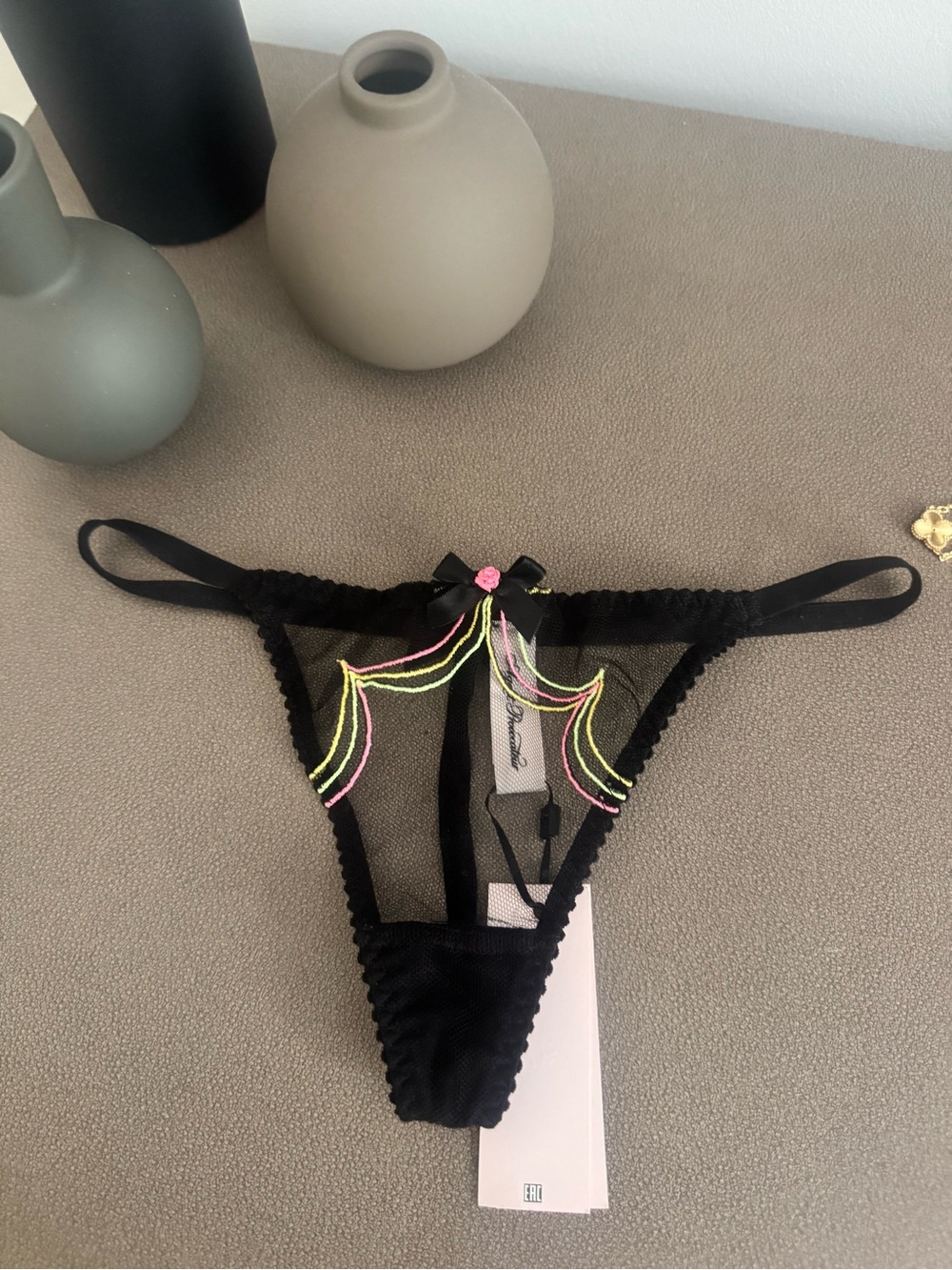 Agent provocateur Lorna rainbow thong Size 2 NWT